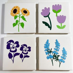 wildflower coasters